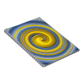 Carnet spirale jaune et bleue (Côté Droit)