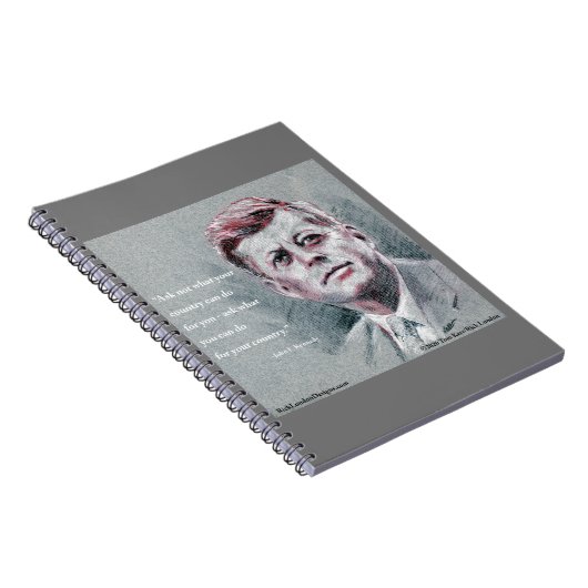 Carnet spirale JFK & Citation (Côté Droit)