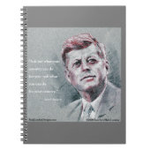 Carnet spirale JFK & Citation (Devant)