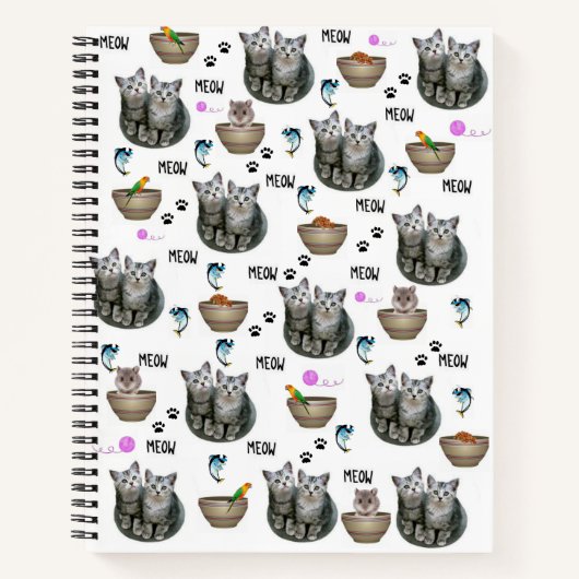 Carnet spirale Kitten Meow Cat (Devant)