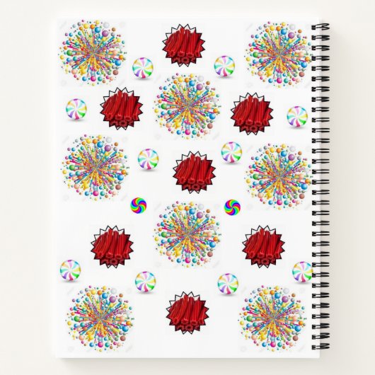 Carnet spirale Licorice rouge (Dos)