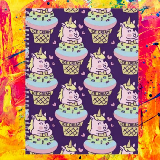Carnet spiralé licorne Sweet Pride