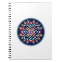 Carnet spiralé Mandala Cosmique