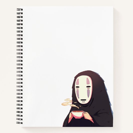 Carnet spirale - masque dessin animé (Devant)