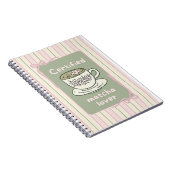 carnet spirale mignon buisson de matcha thé vert b (Côté Droit)
