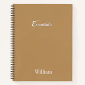 Carnet spiralé minimaliste – « Essentials » (Devant)