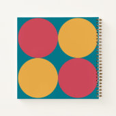 Carnet Spirale Motif du milieu du siècle moderne géométri (Dos)