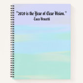 Carnet Spirale Motivationnelle inspirée par le coucher du (Devant)