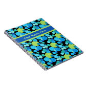 Carnet spirale ou Journal, Motif Blue Moons (Côté Droit)