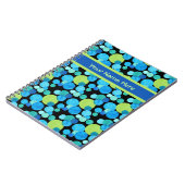 Carnet spirale ou Journal, Motif Blue Moons (Côté gauche)