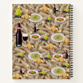 Carnet spirale Pâtes de vin rouge Huile d'olive (Dos)
