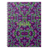 carnet spirale PLUM personnalisé fruit funky (Devant)