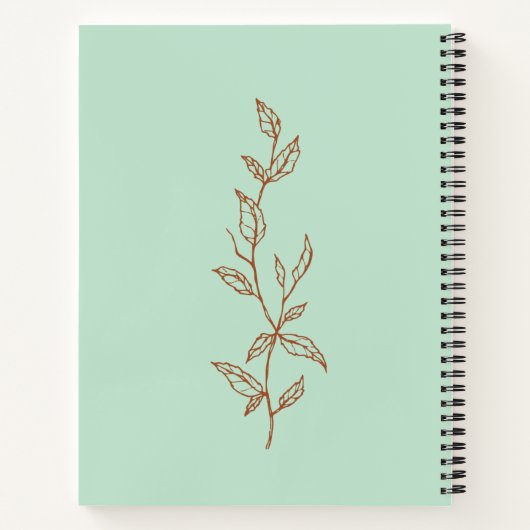 Carnet spirale Recette Bleue (Dos)