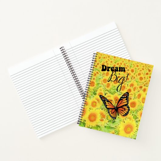 Carnet spirale rêve grand papillon (Intérieur)