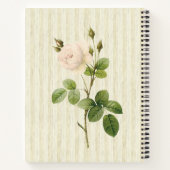 Carnet spirale Rose beige Floral (Dos)