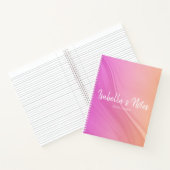 Carnet spirale rose orange en format lettre (US) (Intérieur)