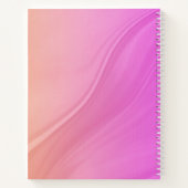 Carnet spirale rose orange en format lettre (US) (Dos)