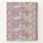 Carnet spirale rose rose rose rose rose (Dos)