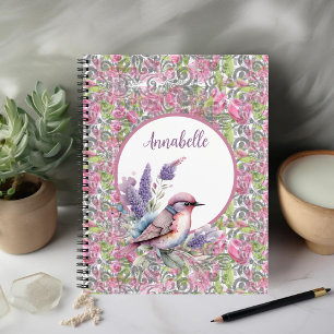 Carnet spirale rose rose rose rose rose