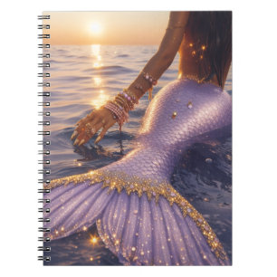 carnet spiralé sirène