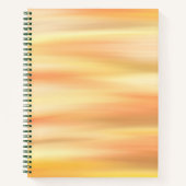 Carnet Spirale verte inspirée du coucher de soleil (Devant)