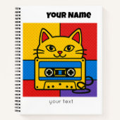 Carnet spiralé Wonky Zoo Catsette (Devant)