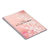 Carnet Spirales de pêche personnalisées Fleurs florissant (Côté Droit)