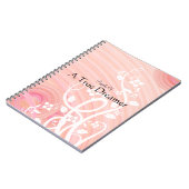 Carnet Spirales de pêche personnalisées Fleurs florissant (Côté gauche)