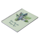 Carnet Spirit Cercle Vert Lotus Fleur Nam Myoho Renge (Côté gauche)