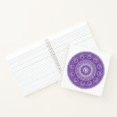 Carnet Spirit Dodecahedron Mandala Purple Carré Notebook (Intérieur)