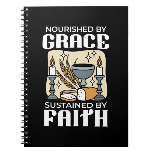 Carnet Spiritual Faith and Grace – Uplifting Christian (Devant)