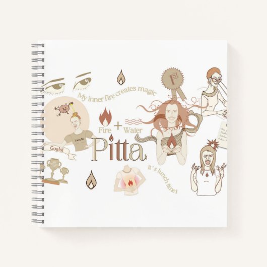 Carnet spirituel Ayurveda Pitta Dosha (Devant)