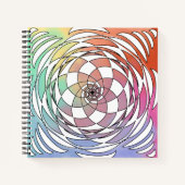 Carnet Spirograph Mandala Carré Sketbook (Devant)