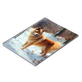 Carnet Spitz Finlandais Laisser Neige Noël (Côté gauche)