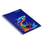 Carnet Splash de requin coloré (Côté Droit)