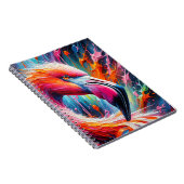 Carnet Splash of Pink – Expressive Flamingo Paint Art (Côté Droit)