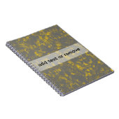 Carnet Splashes de peinture gris et jaune (Côté Droit)