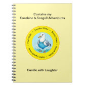 Carnet Splish Splash funny summer Seagull vacation memory (Devant)