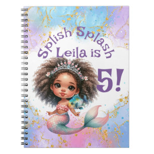 Carnet Splish Splash Mermaid Party Anniversaire Mémoire