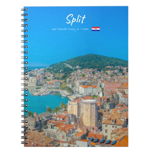 Carnet Split, Croatie - Ville côtière (Devant)