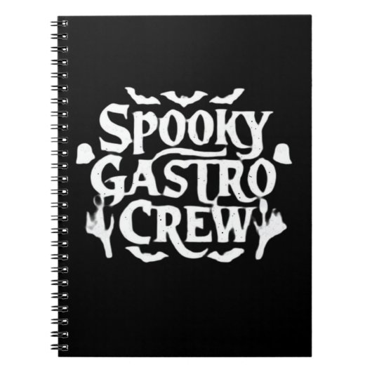 Carnet Spooky Gastro Crew Gastro Nurse Halloween Classic (Devant)