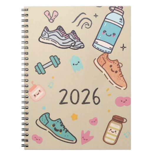 Carnet Sport 2026 – Agenda Sportif Mignon Notitieboek (Voorkant)