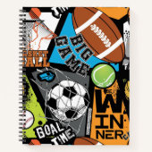 Carnet Sport Pattern With Balls (Devant)