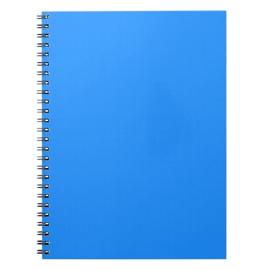 Carnet Sports bleu classique une couleur (Devant)