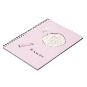Carnet Sports de badminton rose (Côté gauche)