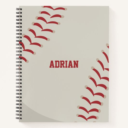 Carnet Sports de baseball personnalisés (Devant)