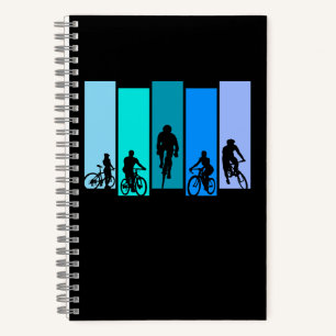 Carnet Sports de silhouette cycliste