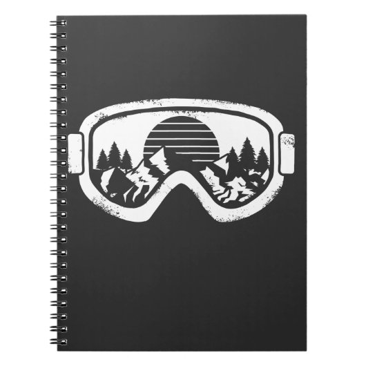 Carnet Sports d'hiver Ski snowboard Snow Landscape Goggin (Devant)