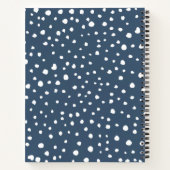 Carnet Spots Dalmatiens Bleus Marine, Points Dalmatiens,  (Dos)
