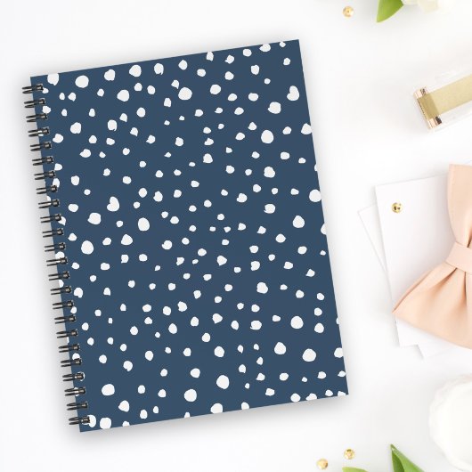 Carnet Spots Dalmatiens Bleus Marine, Points Dalmatiens, 